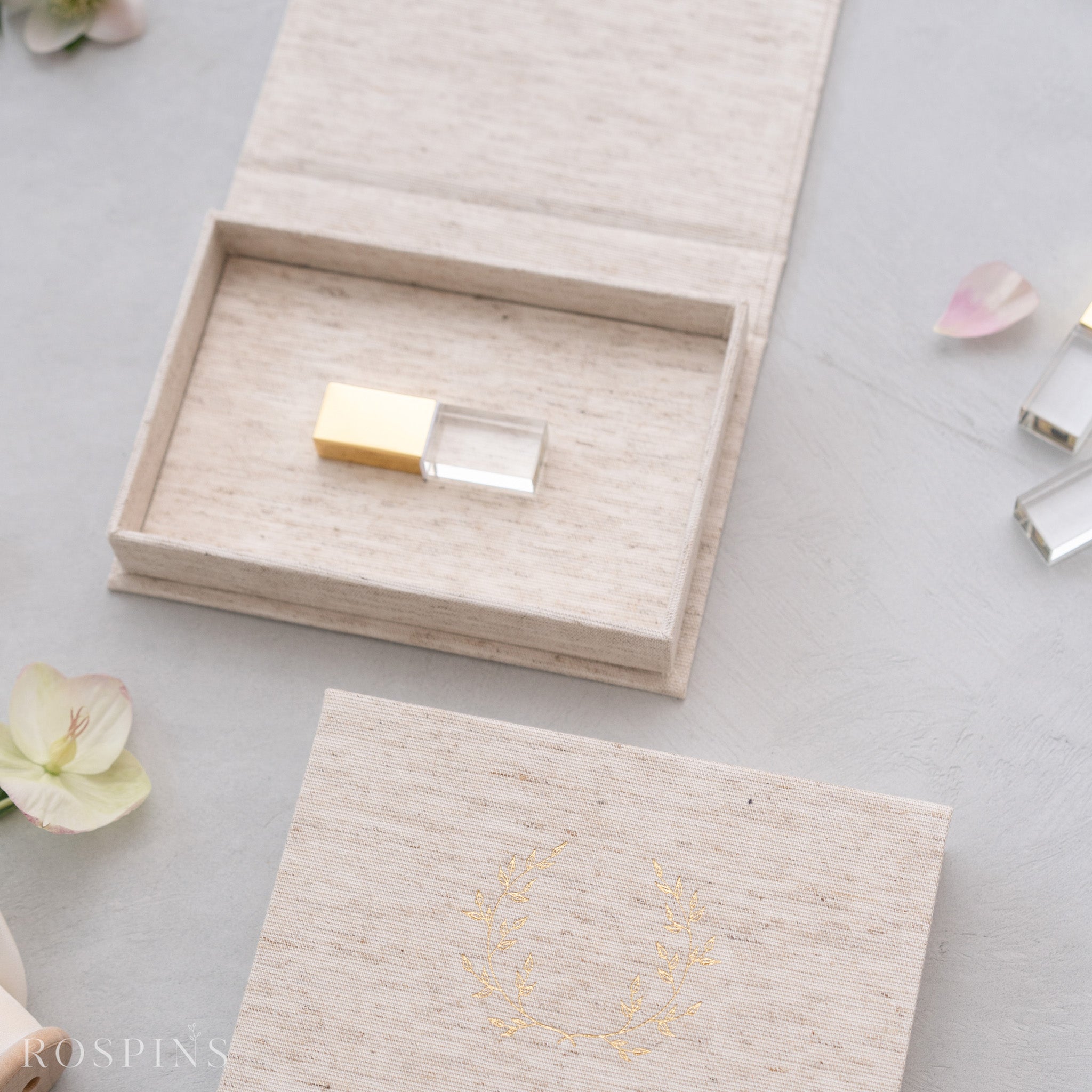 Linen USB Box - Stratum Linen