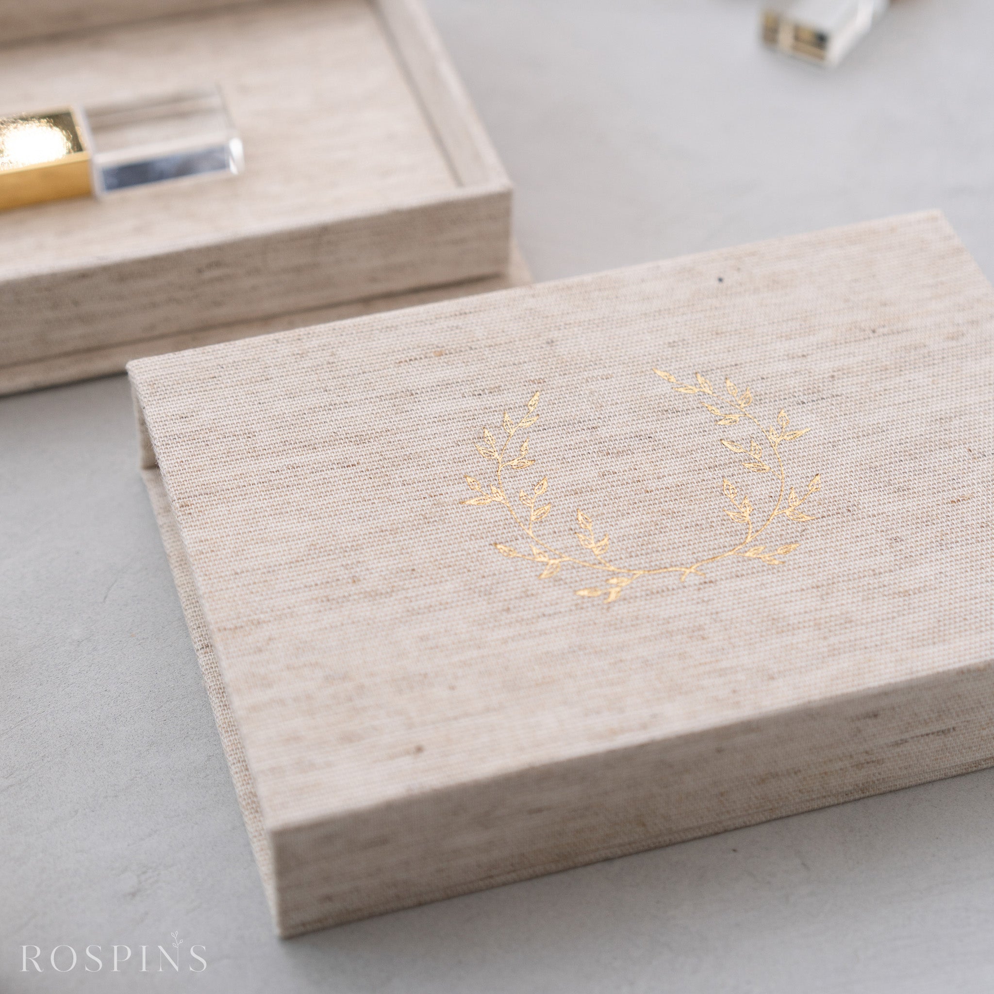 Linen USB Box - Stratum Linen