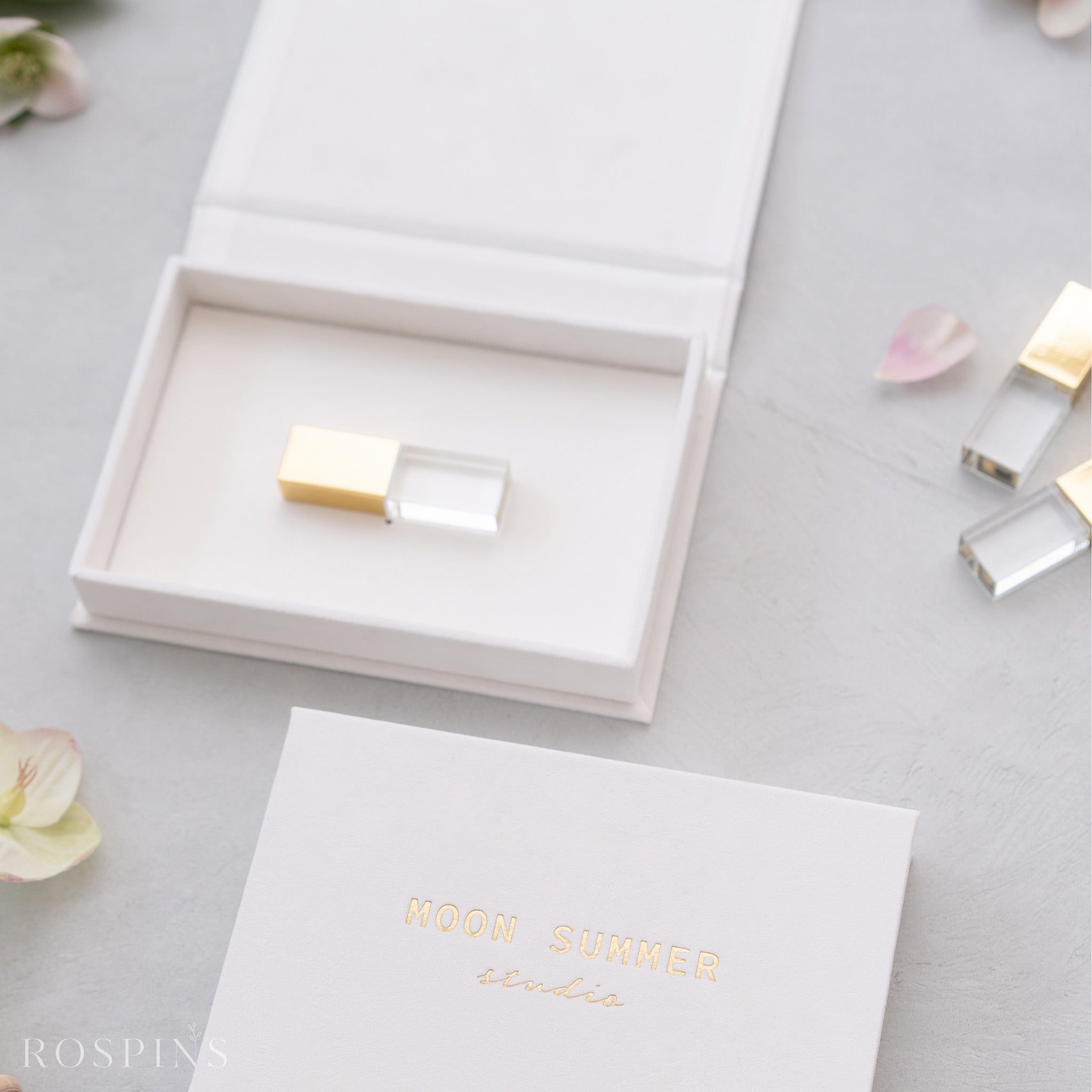 Velvet USB Box -Bright White