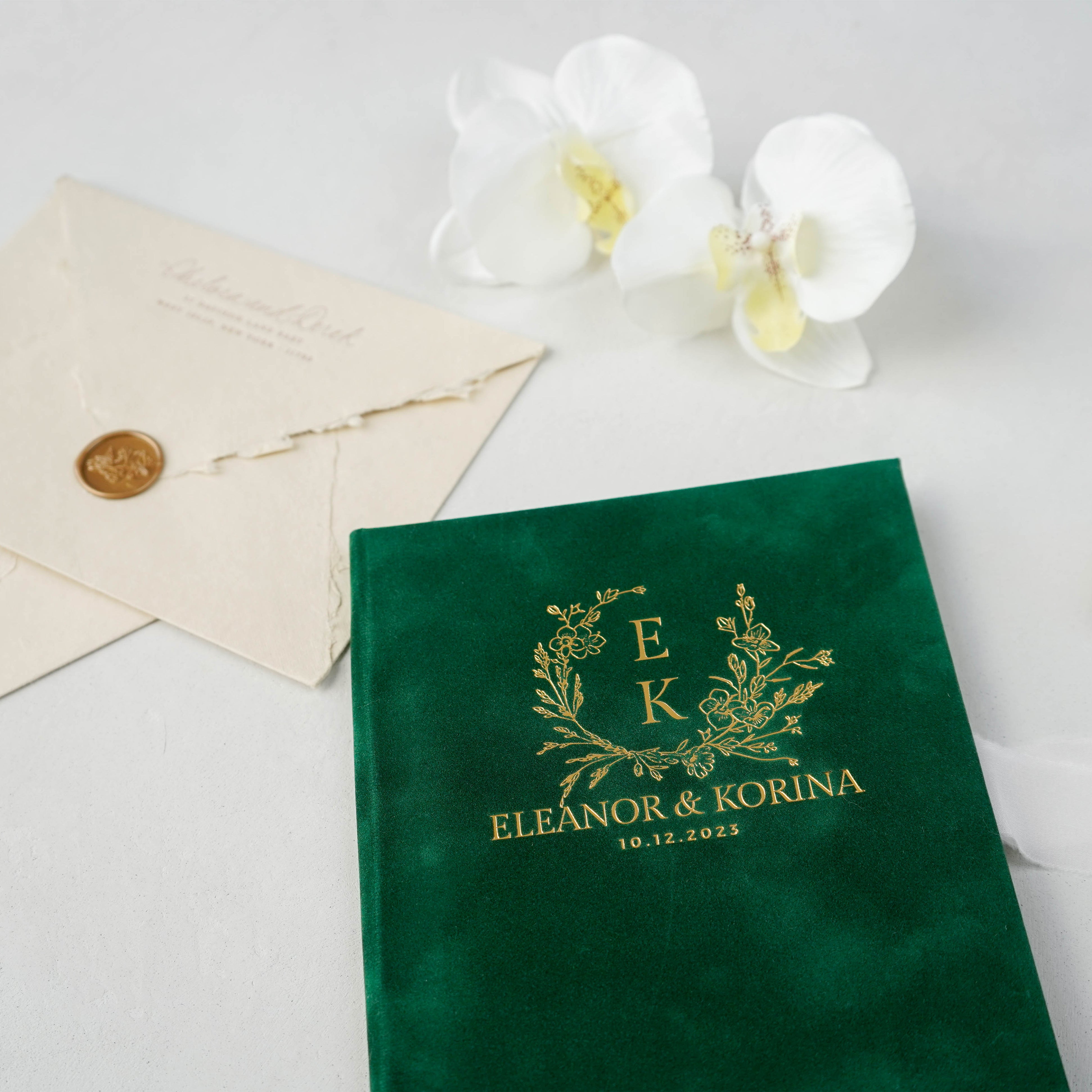 Velvet Invitation Folio - Forest