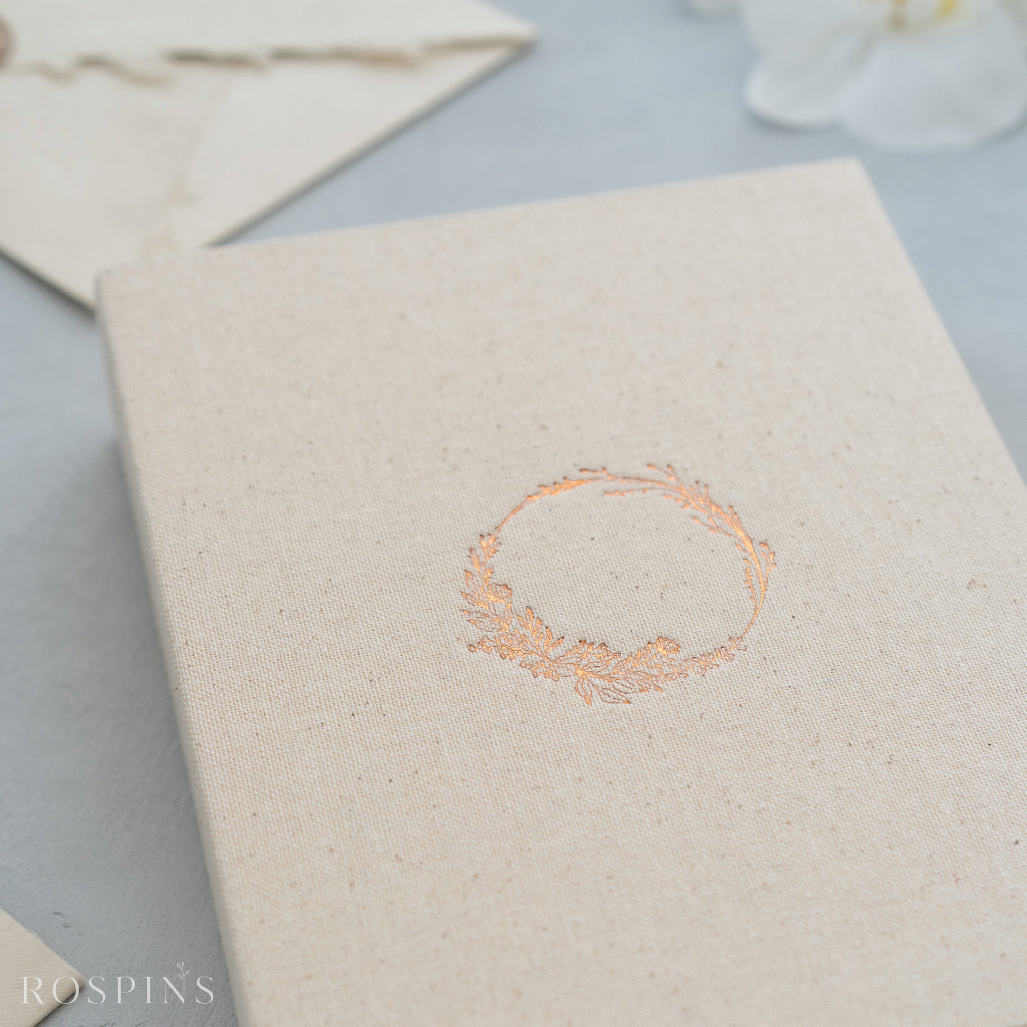 Linen Invitation Box - New Natural Linen