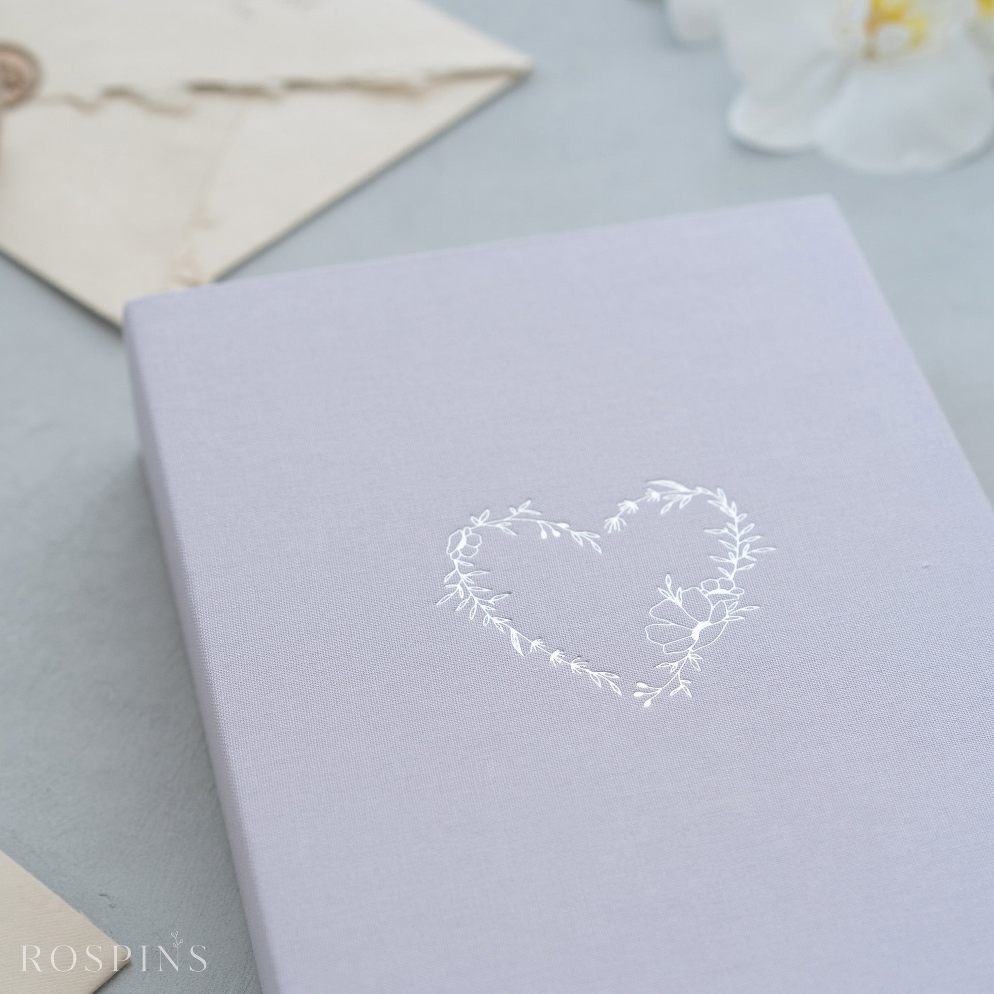 Linen Invitation Box - Pale Violet
