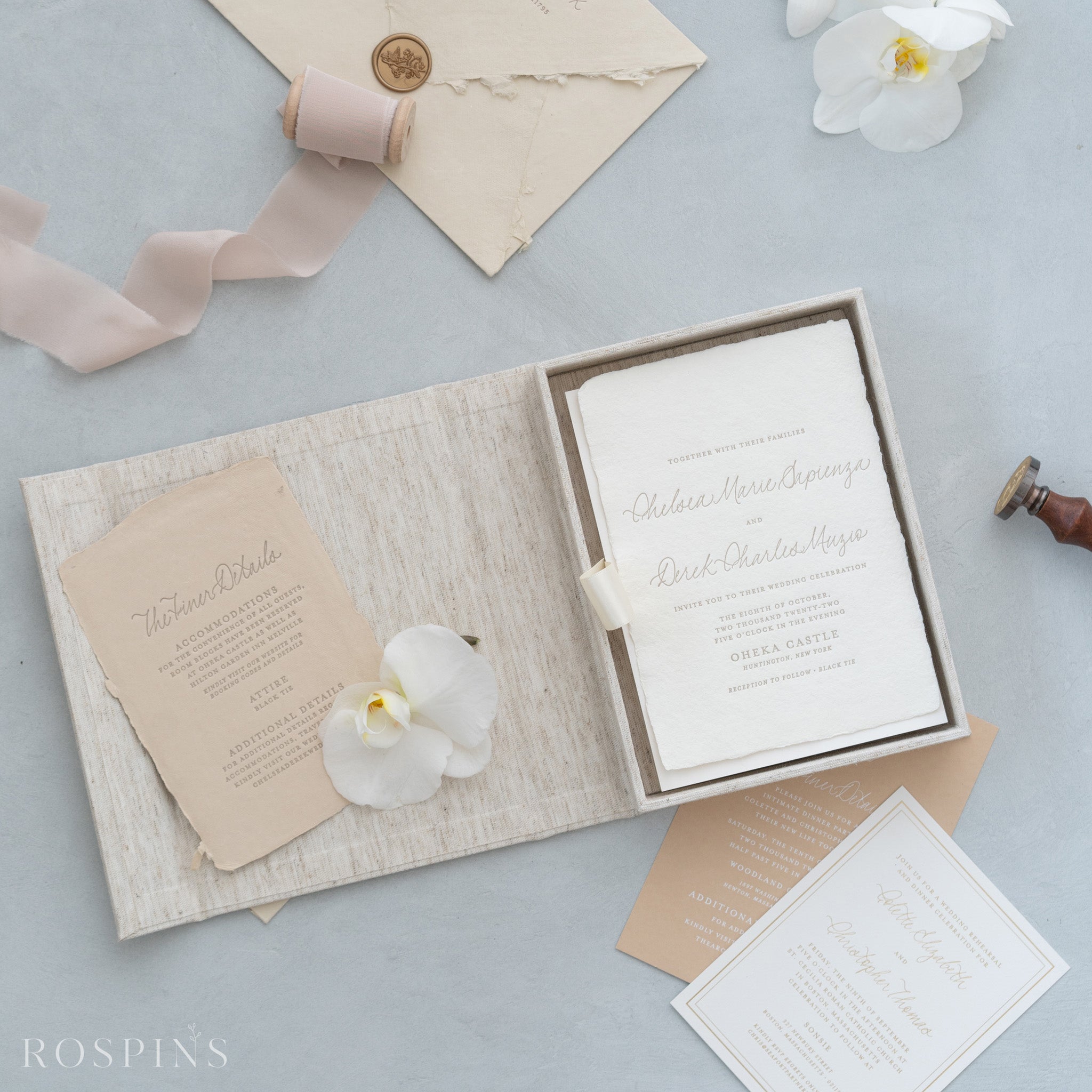 Linen Invitation Box - Stratum Linen