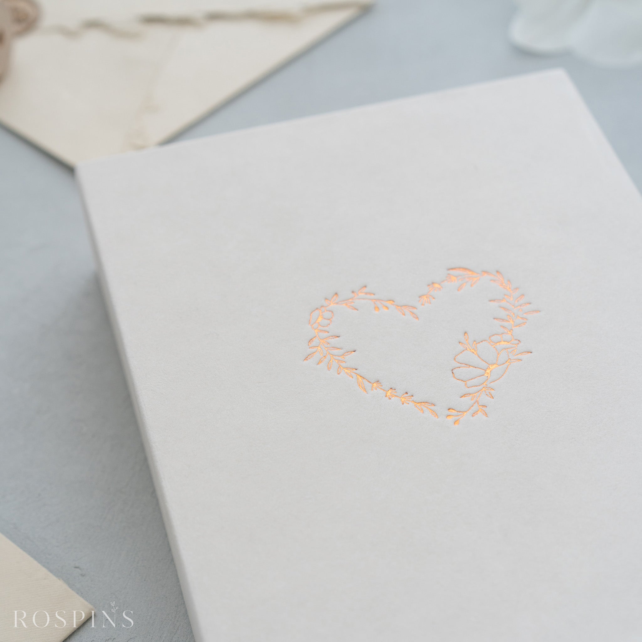 Velvet Invitation Box - Champagne