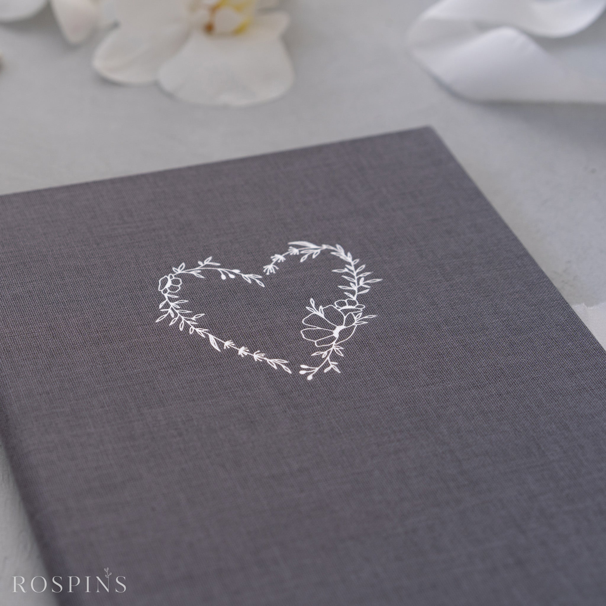 Linen Invitation Folio - Dark Grey
