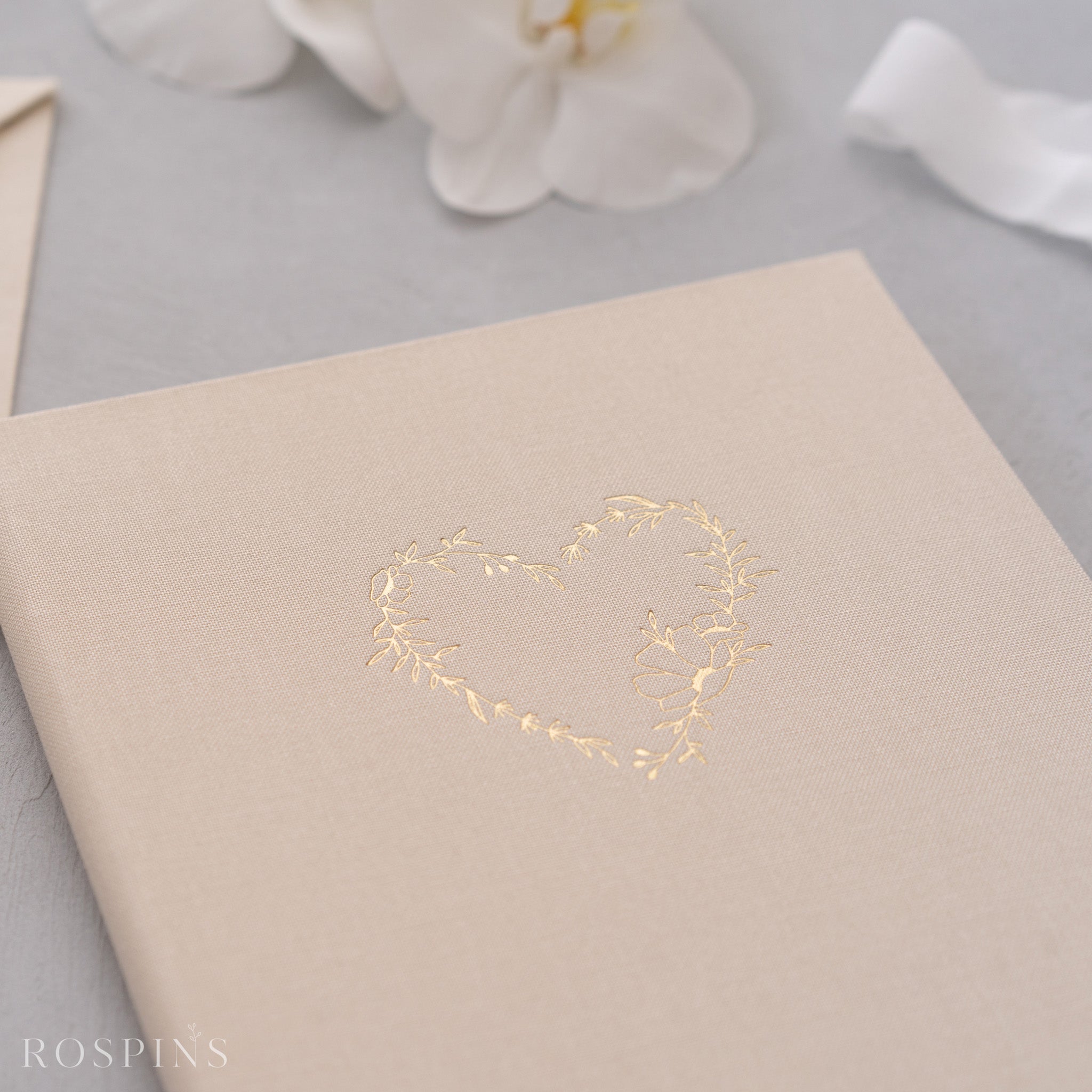 Linen Invitation Folio - Ivory
