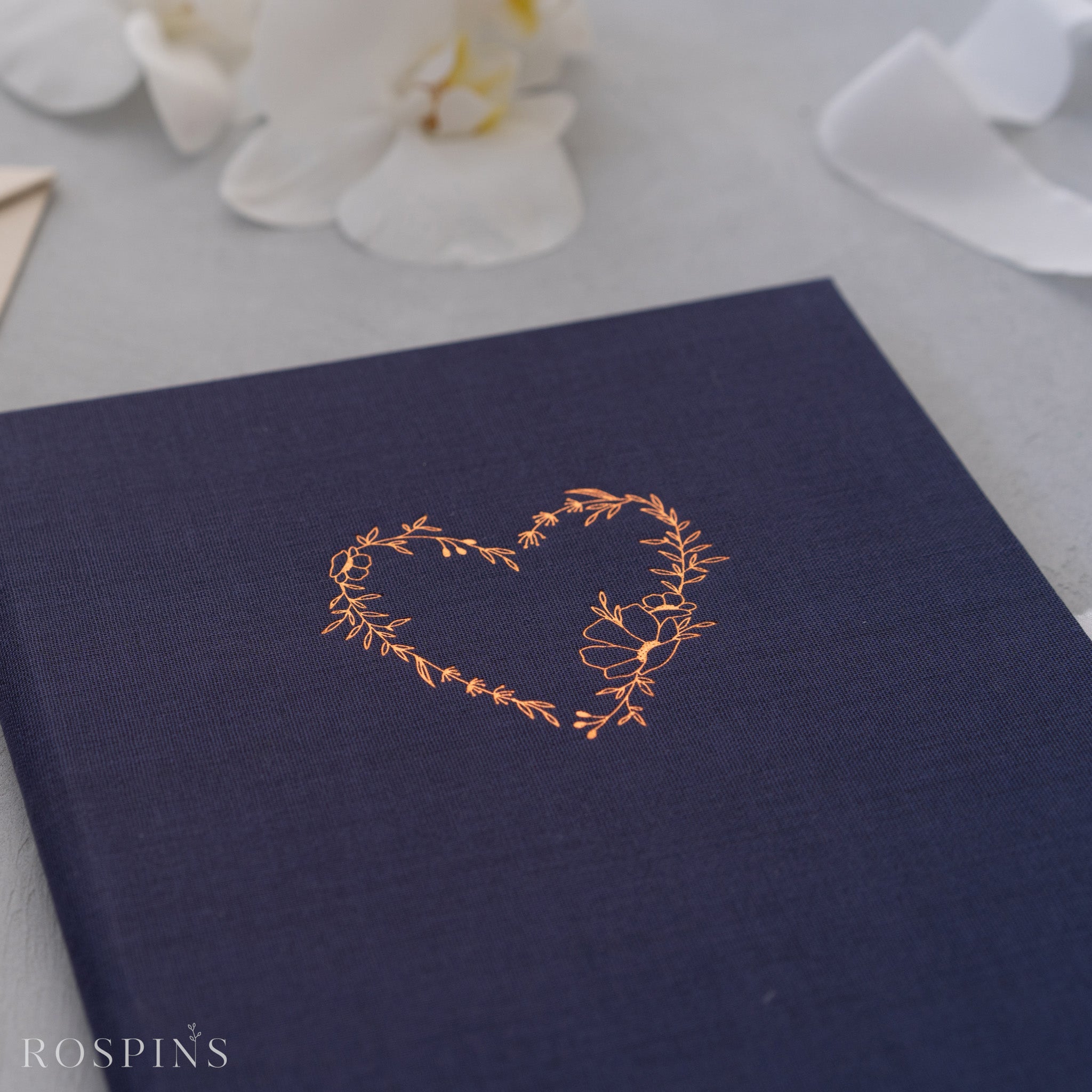 Linen Invitation Folio - Navy
