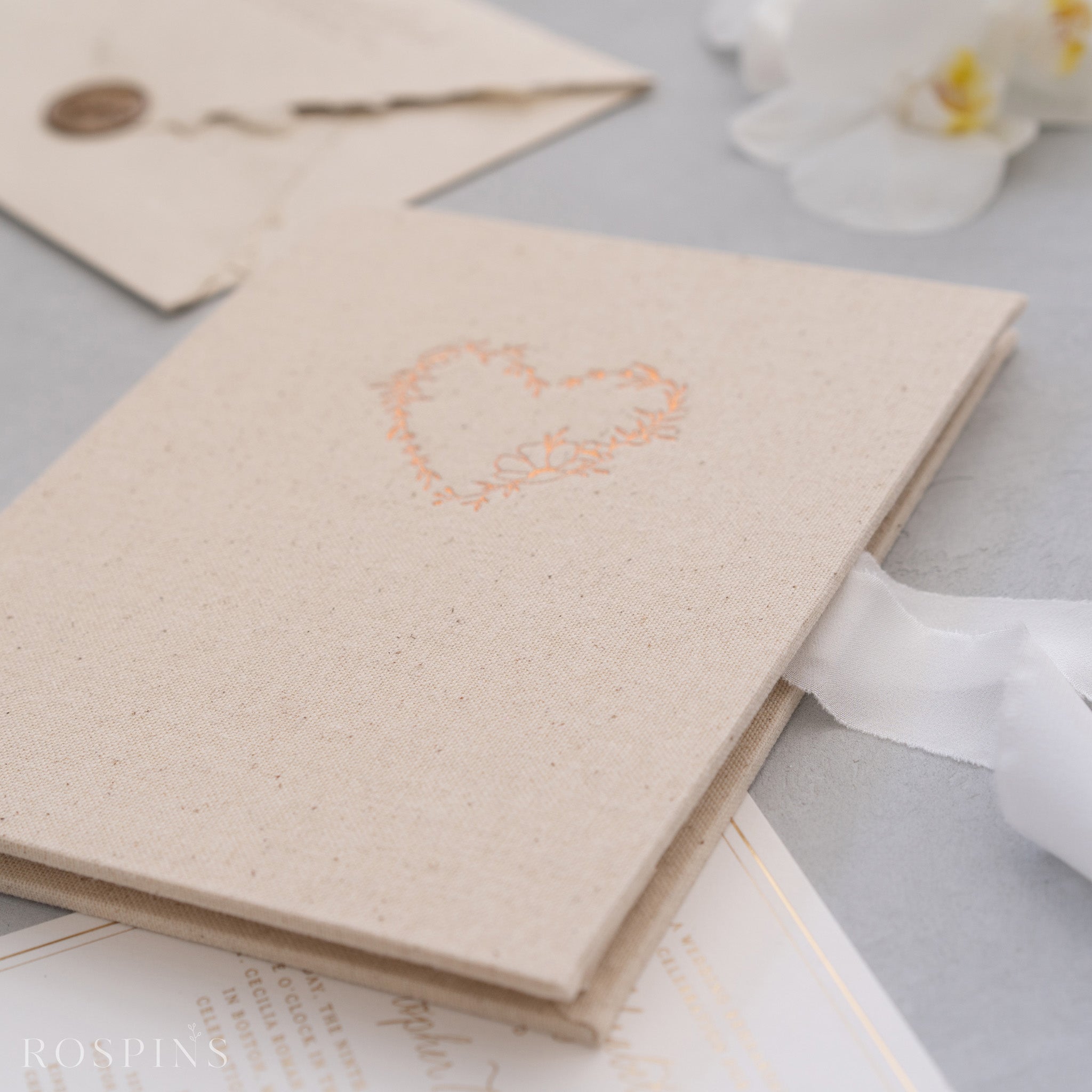 Linen Invitation Folio - New Natural Linen