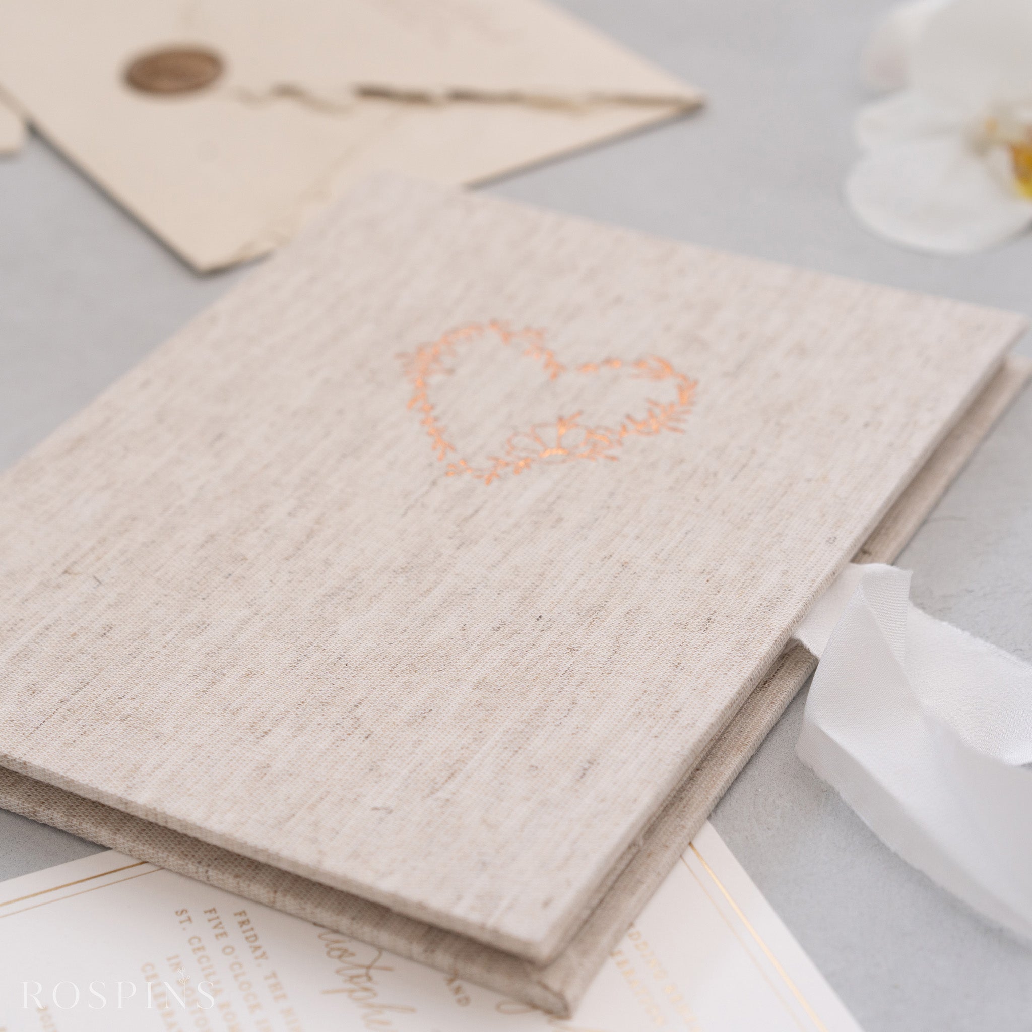 Linen Invitation Folio - Stratum Linen