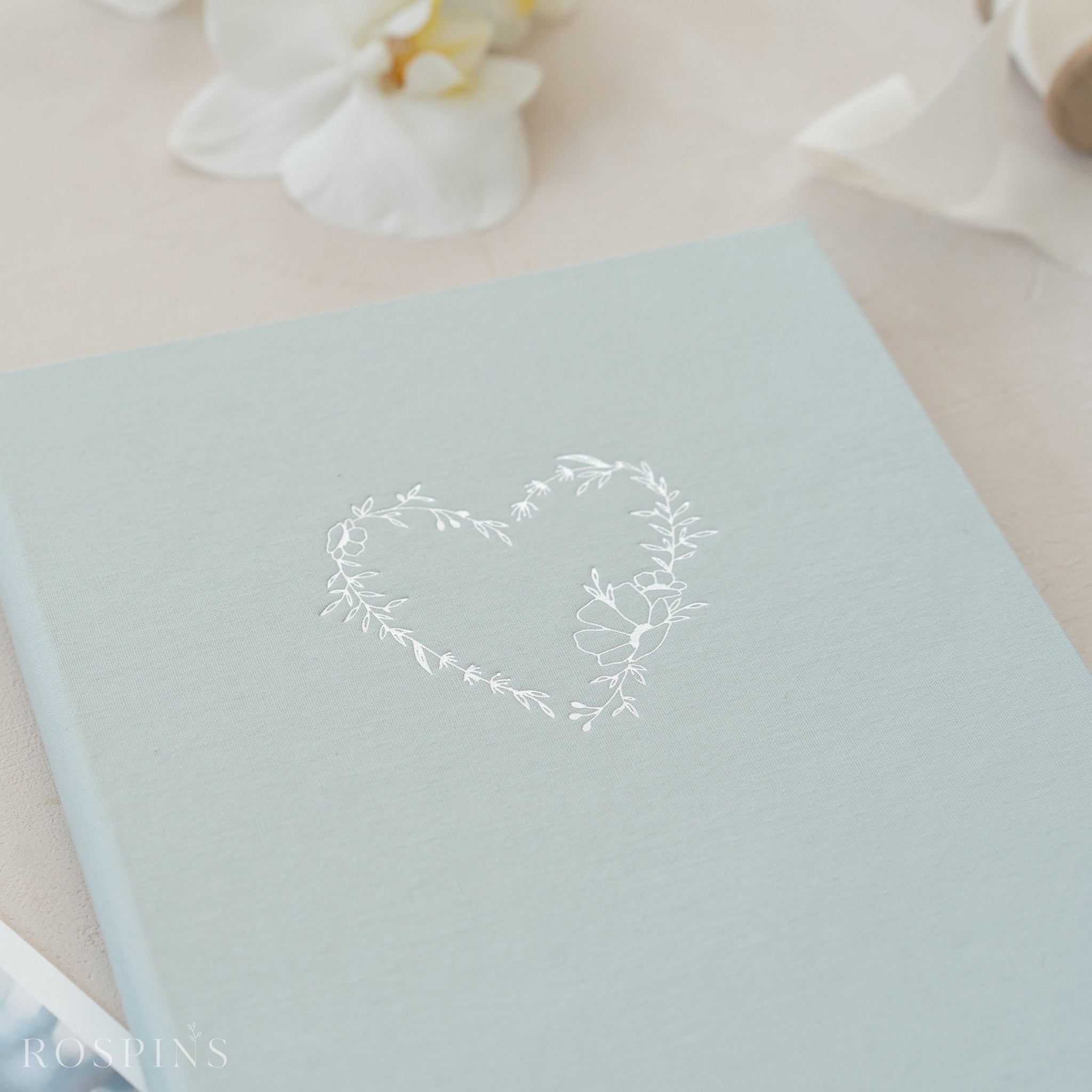 Linen Matted Folio - Beau Blue