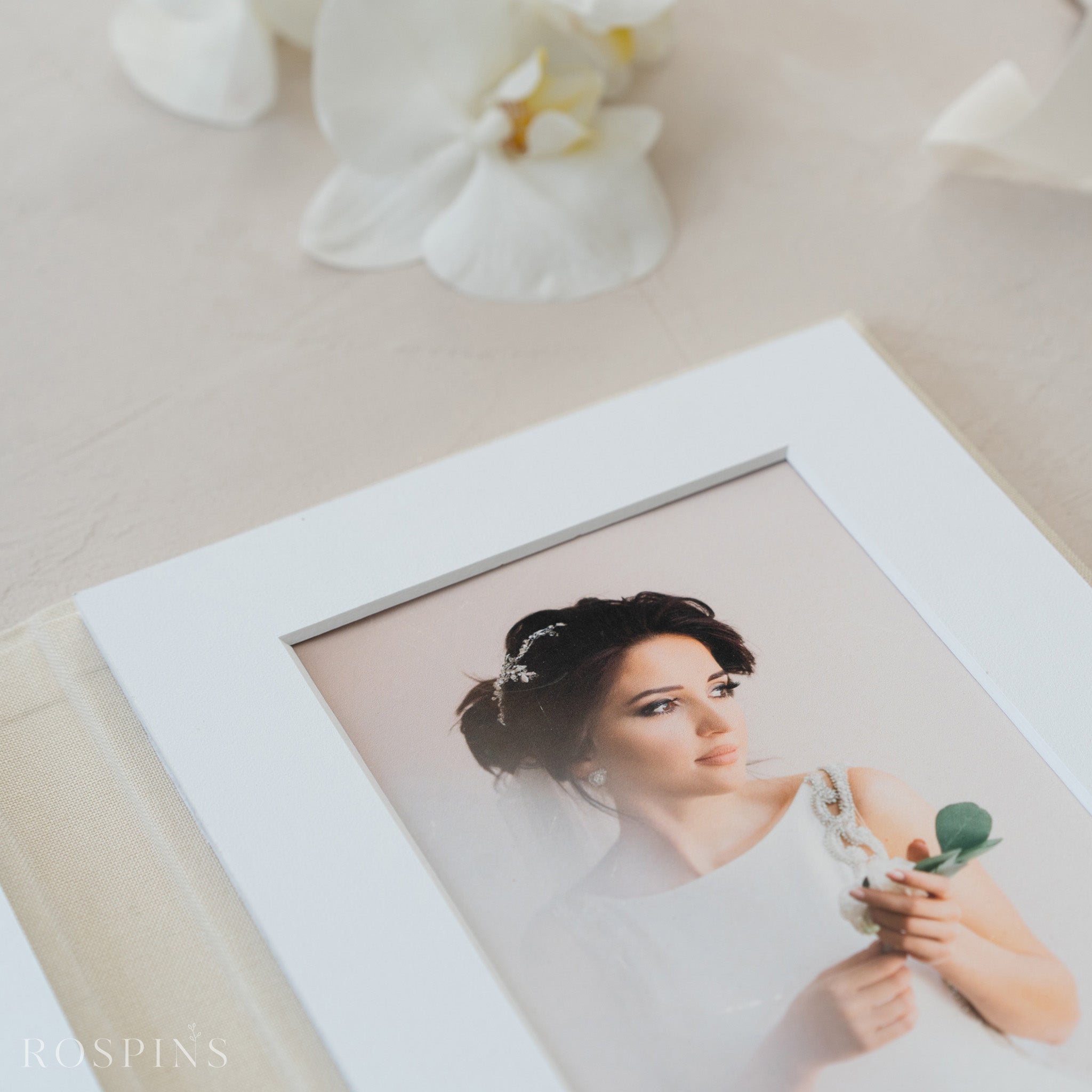 Linen Matted Folio - Ivory