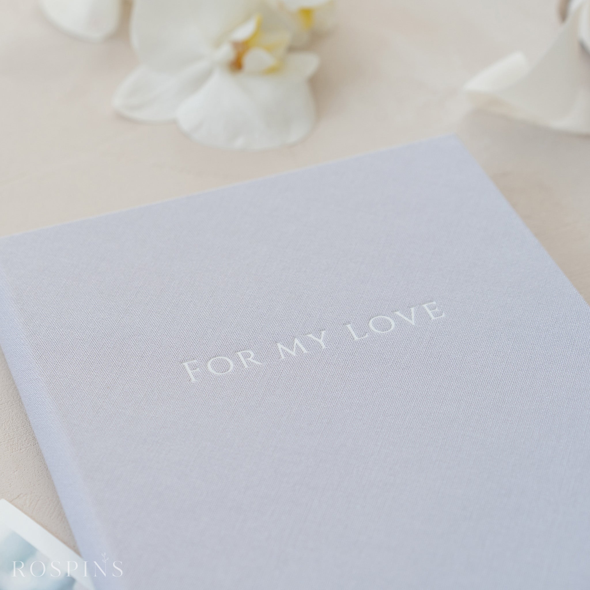 Linen Matted Folio - Pale Violet