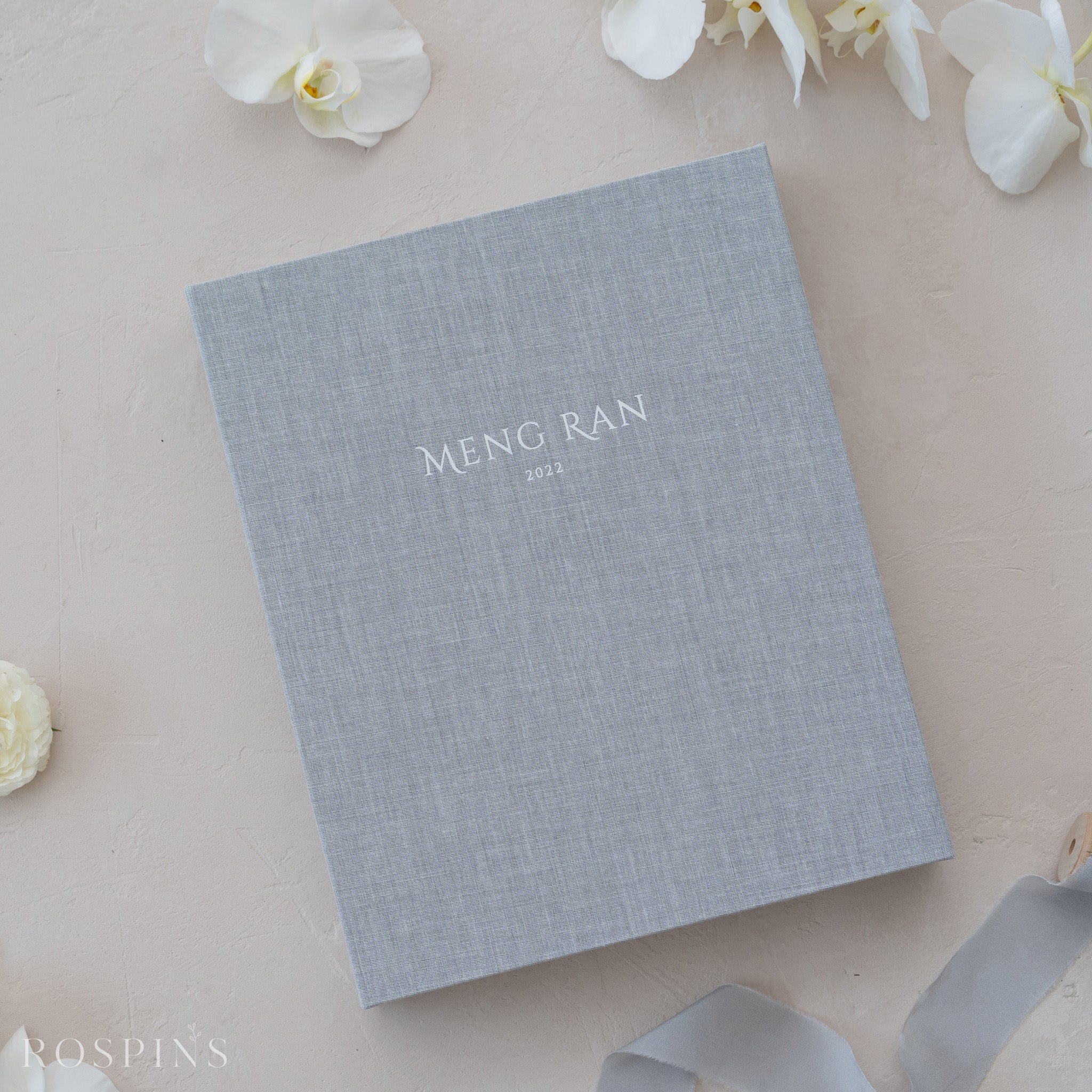 Linen Folio Box - Heather Grey