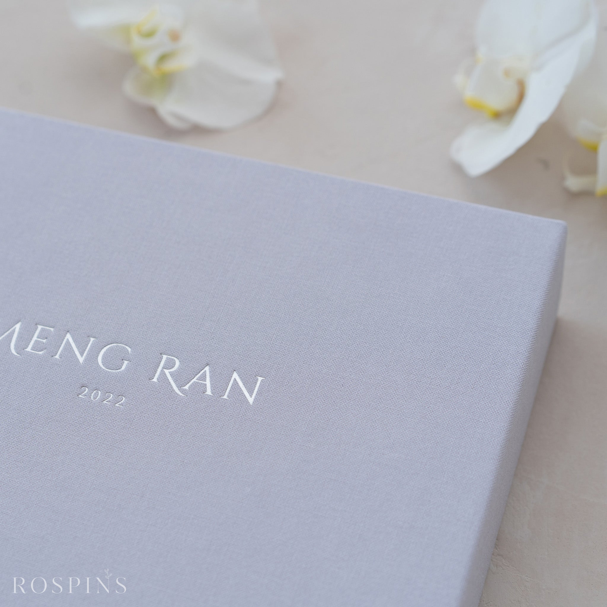 Linen Folio Box - Pale Violet