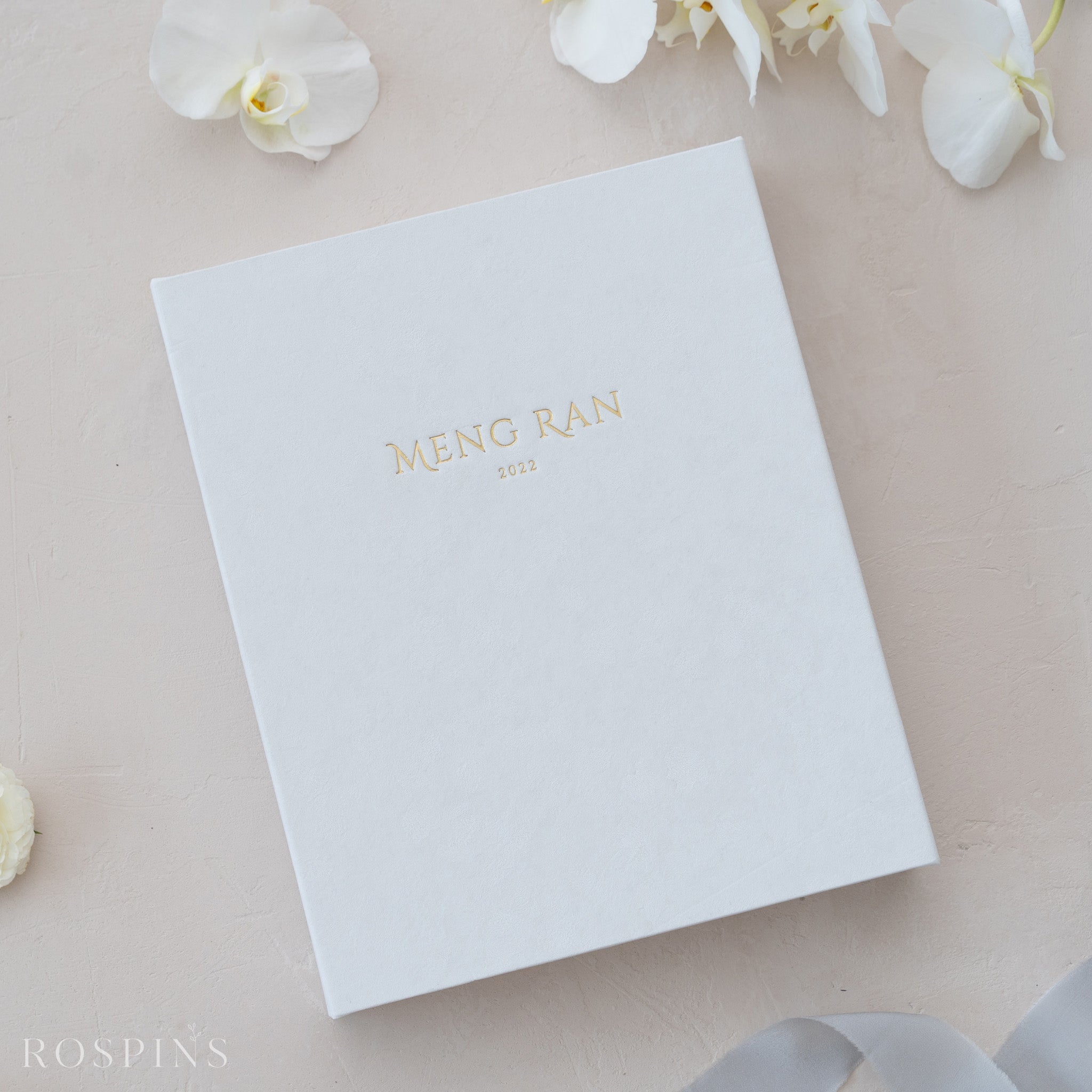 Velvet Folio Box - Bright White