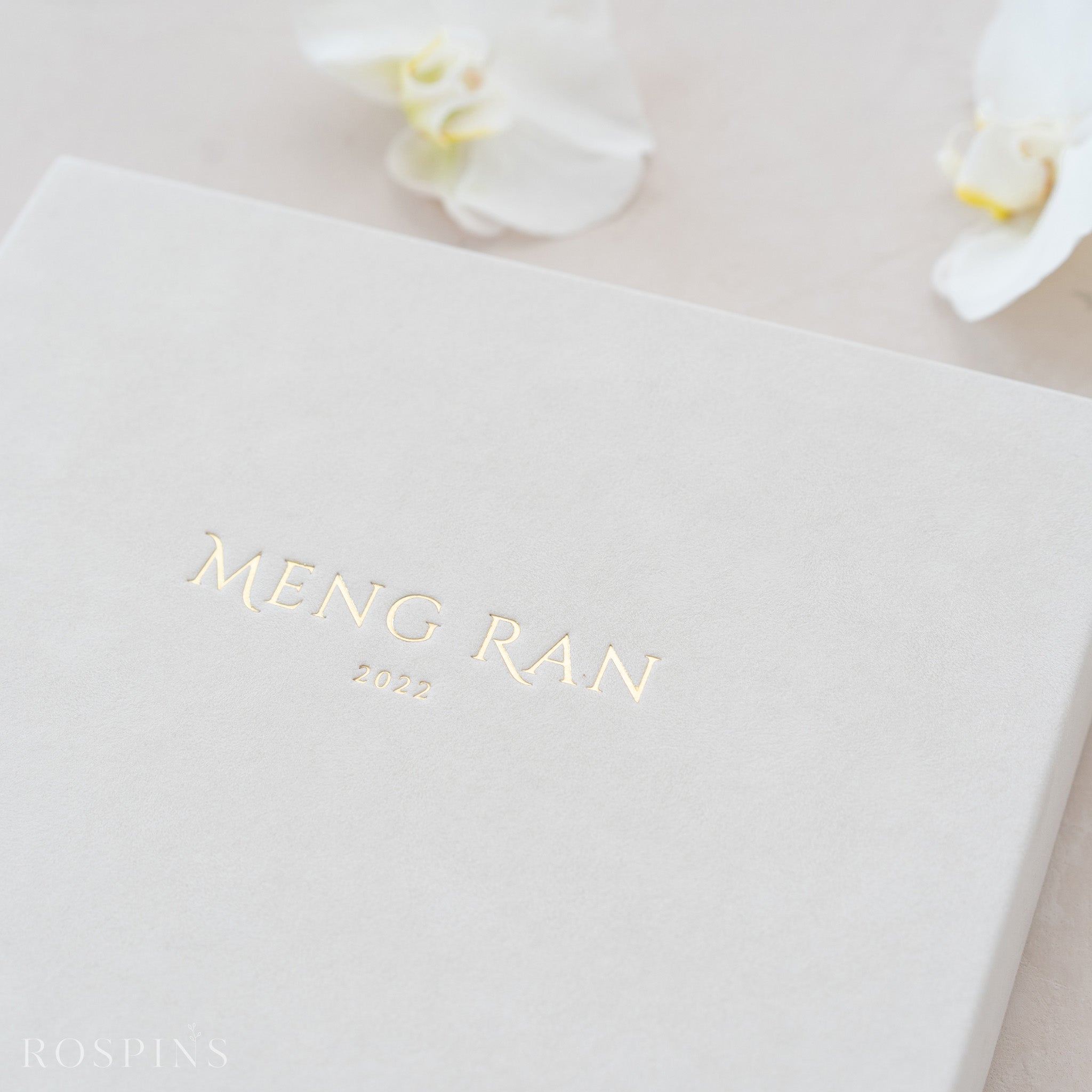 Velvet Folio Box - Champagne