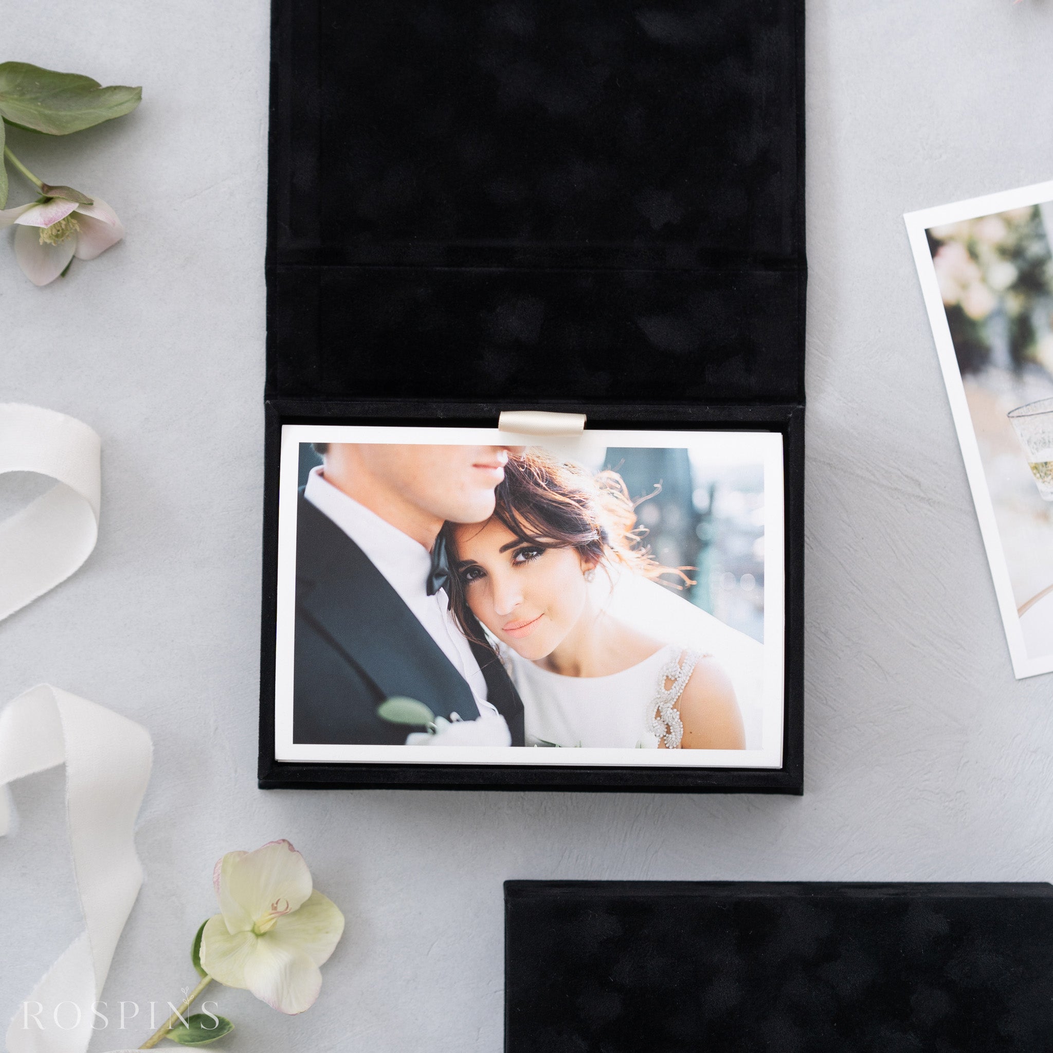 Velvet Photo Box - Black