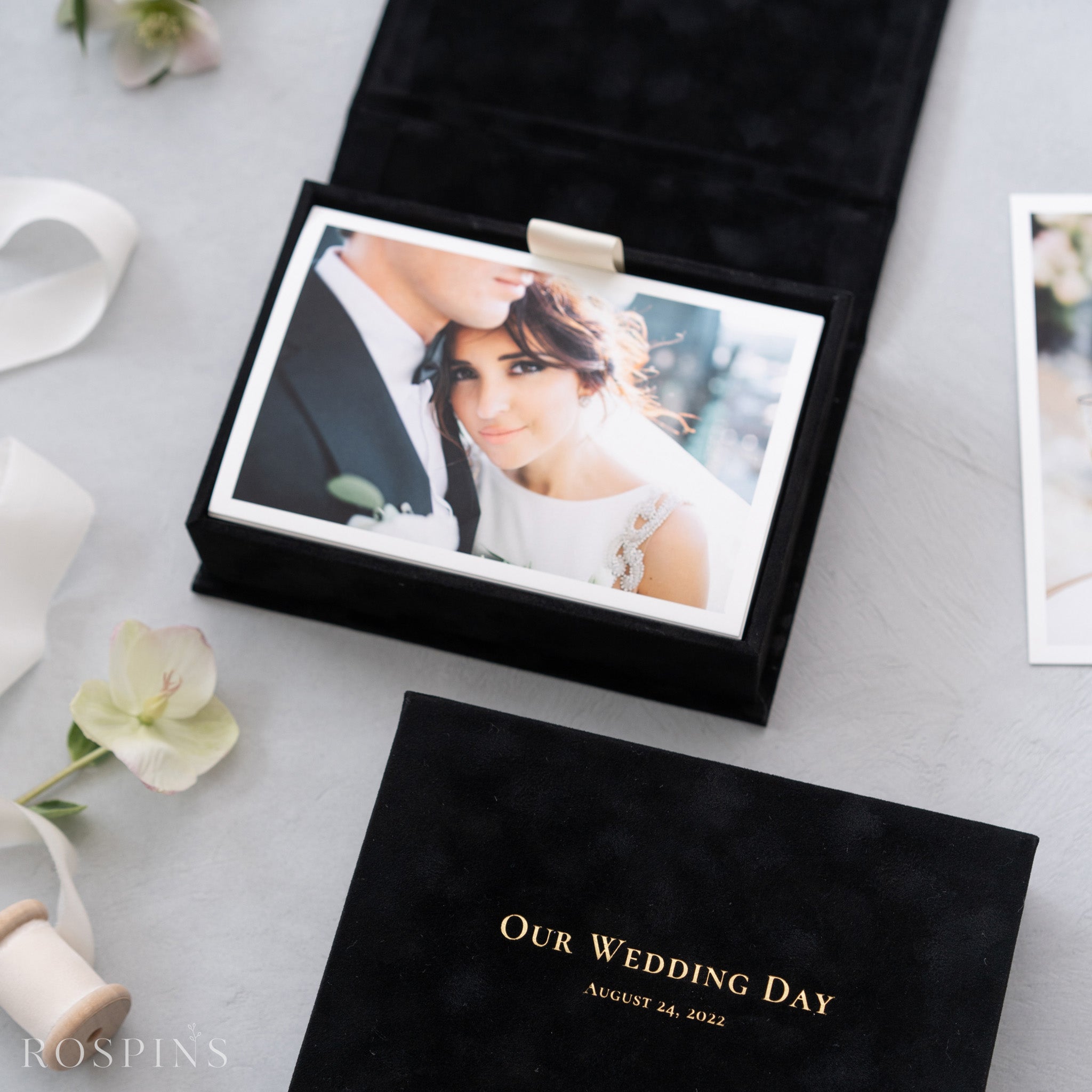 Velvet Photo Box - Black