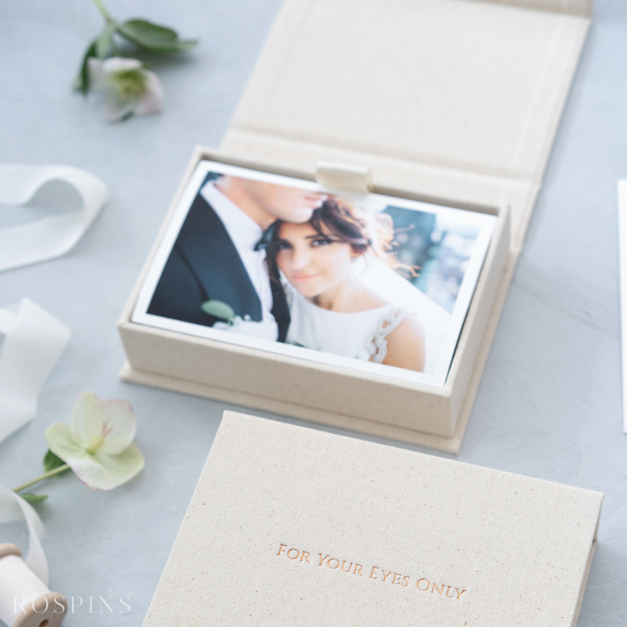 Linen Photo Box - New Natural Linen