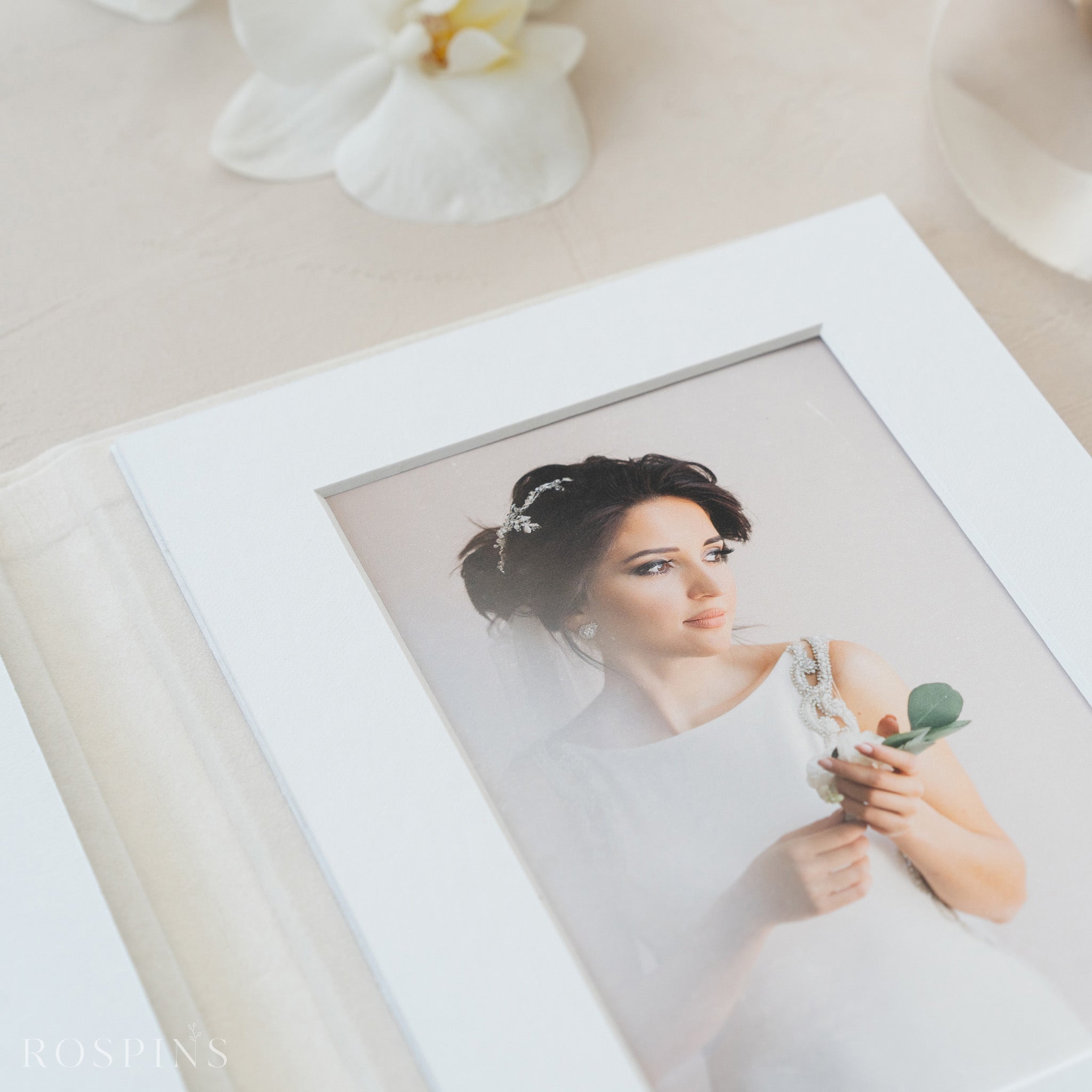 Velvet Matted folio - Champagne