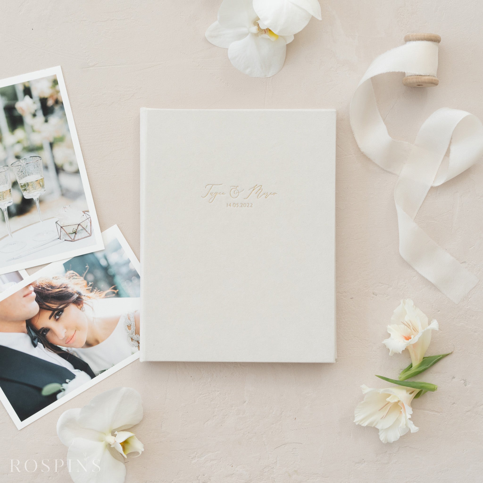 Velvet Matted folio - Champagne