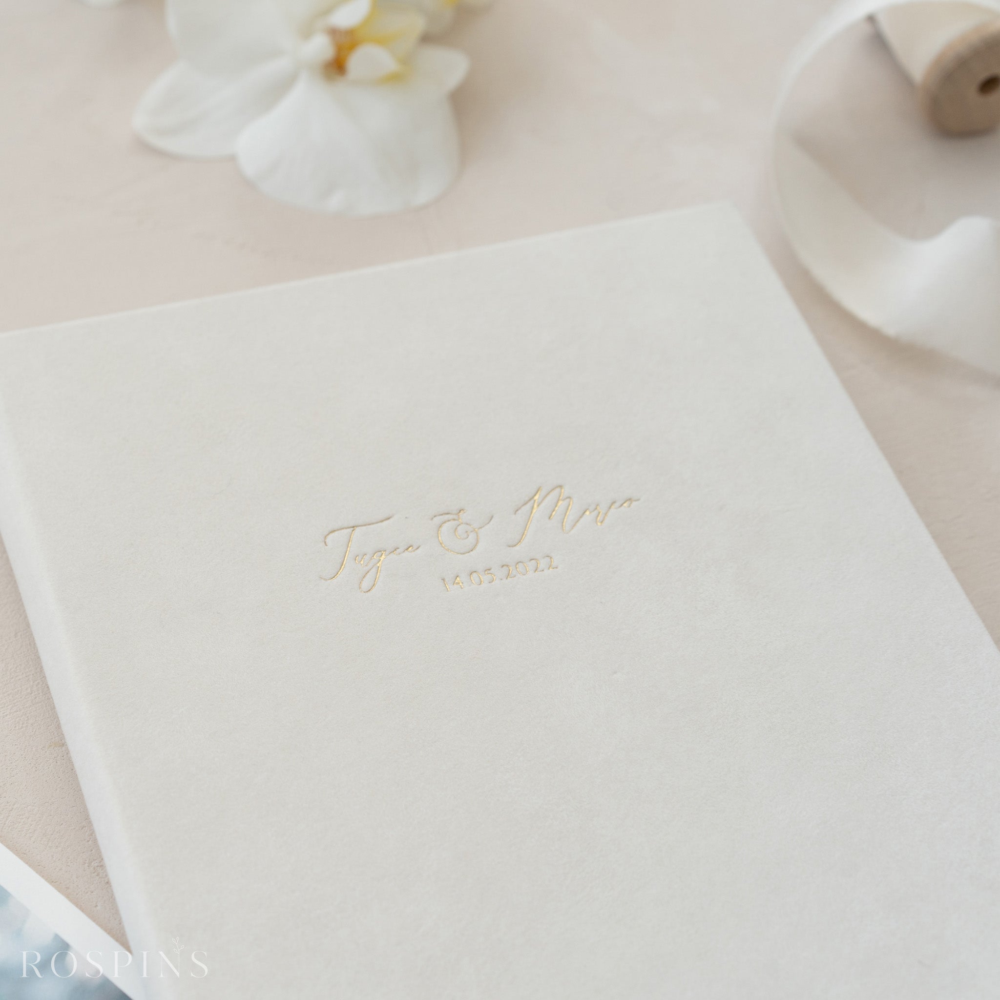 Velvet Matted folio - Champagne