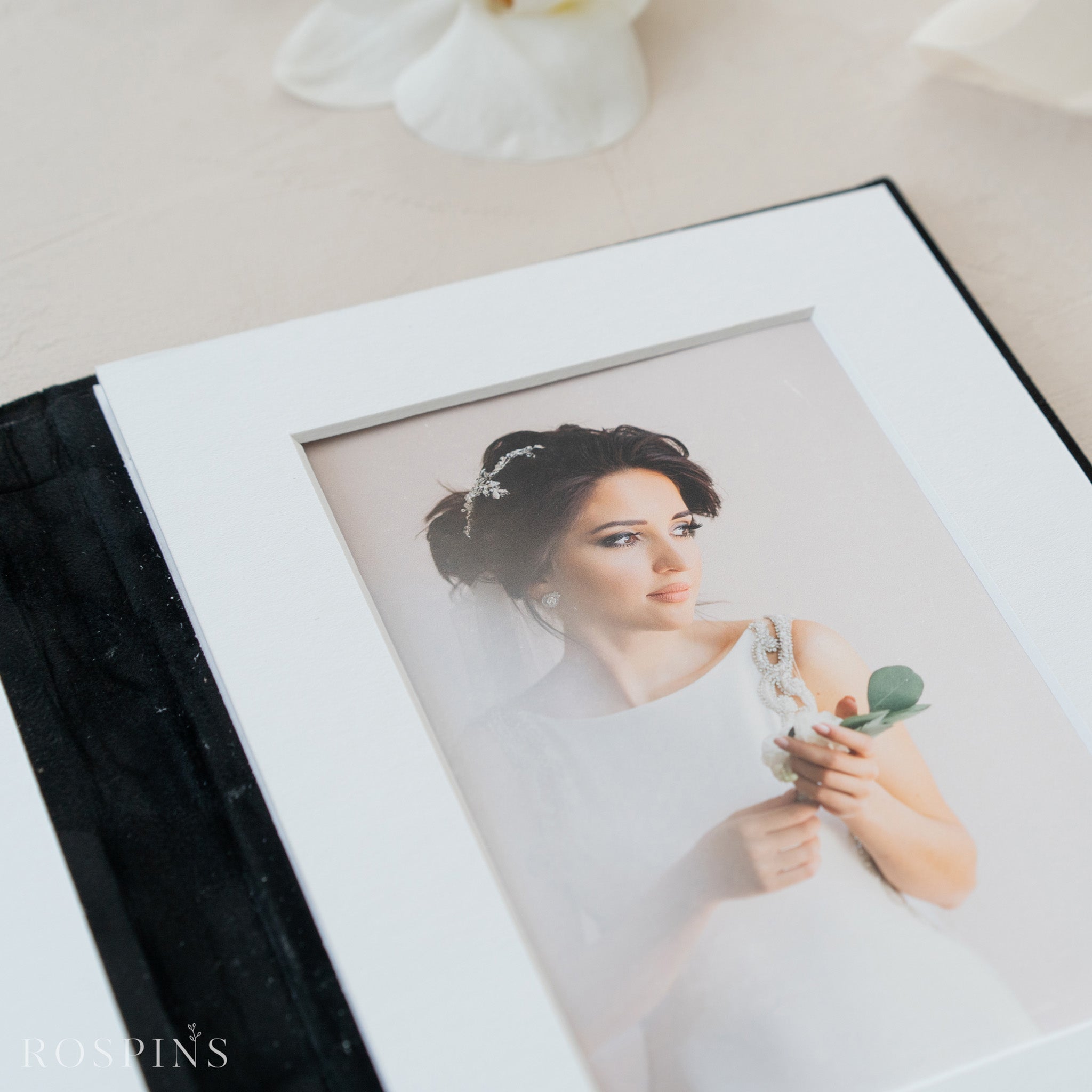 Velvet Matted folio - Black