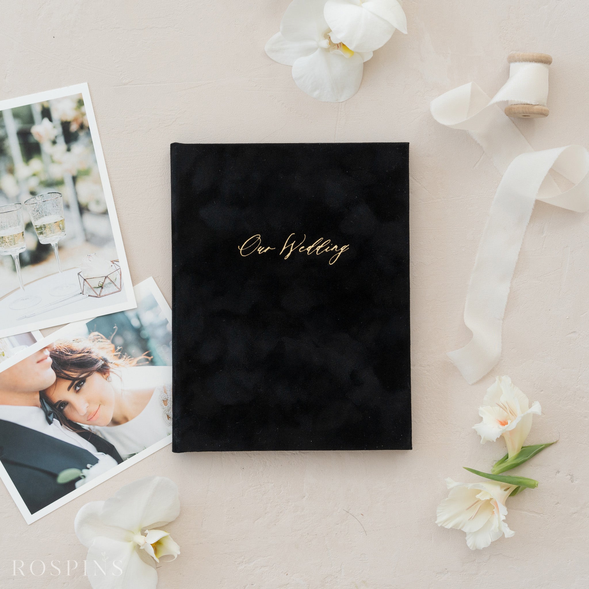 Velvet Matted folio - Black