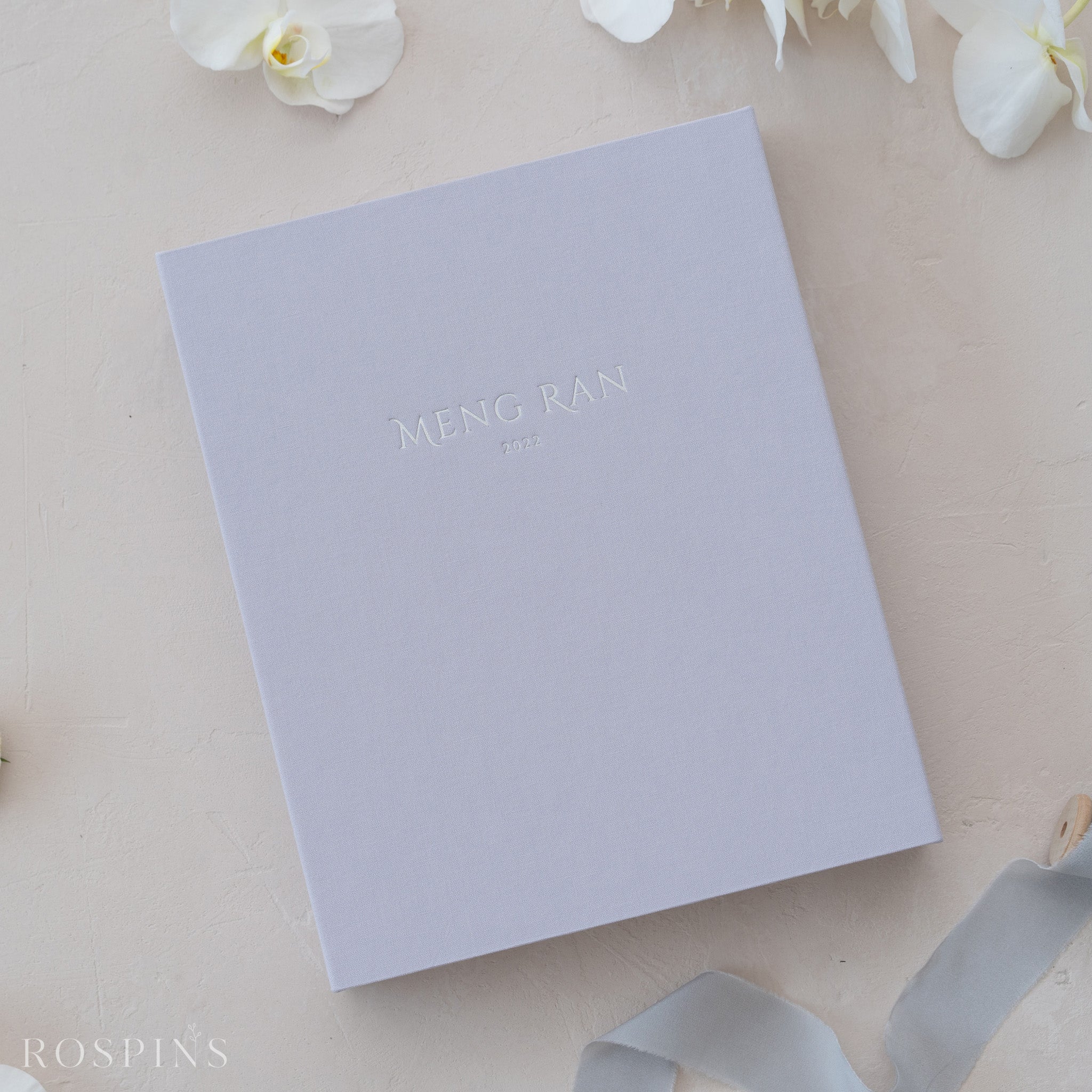 Linen Matted Print Box - Pale Violet